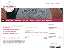 Tablet Screenshot of brookfieldtennis.com